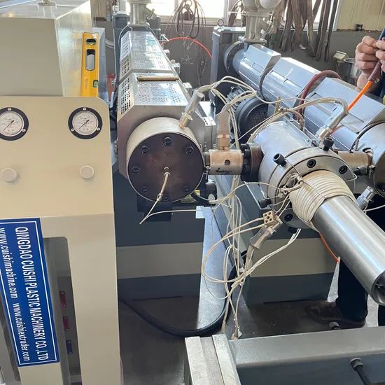 Plastic Cable Threading Flexible Corrugated Pipe Hose Forming Extruder Machine - Image 4