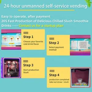 High Quality Slush Maker Machine 30 Seconds Quick Production Commercial Slush Ice Machine - Image 2