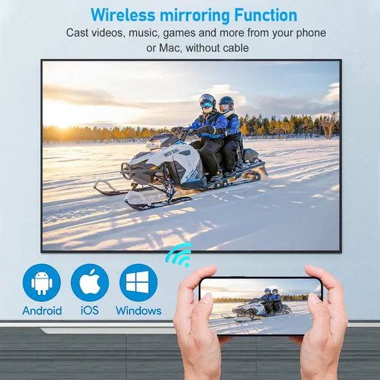 Cre C26 4K Projector Home Theater LED Portable HD Projector Mini Projector - Image 4