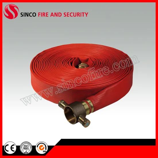 Red Color Fire Hose with BS Fire Hose Couplings Origin Fujian Color Customized Jacket Polyester Model NO. 1\"-16\" Lining With - Image 5