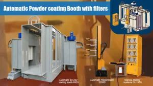 COLO-S-0825 Auto Powder Coating Booth 12M 15D Shipping Condition New Coating Powder Trademark COLO Origin Zhejiang Warranty 12 Moths - Image 1