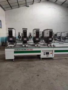 140mm Height Double Head Seamless Welding Machine for Vinyl PVC UPVC Window and Door Profile Making - Image 3
