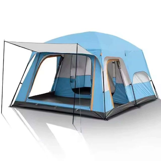 Outdoor camping family tent Multi-person tent  Thick Black Rubber Sunscreen for Cars Quick Automatic Opening - Image 5