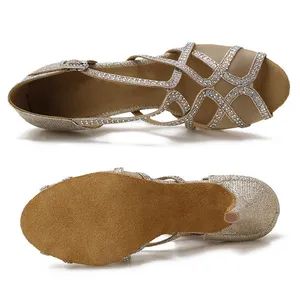 Popular Cheap Ballroom Latin Dance Shoes Origin China Model NO. X047 Season All Days Trademark no Logo HS Code - Image 5
