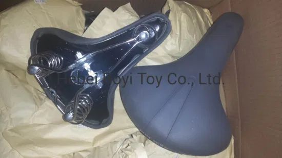 3 Spring Saddle for City Bike Steel Base Saddle Color Black Material Leather Shape Wide Large HS Code 87149500 Soft Degree - Image 1