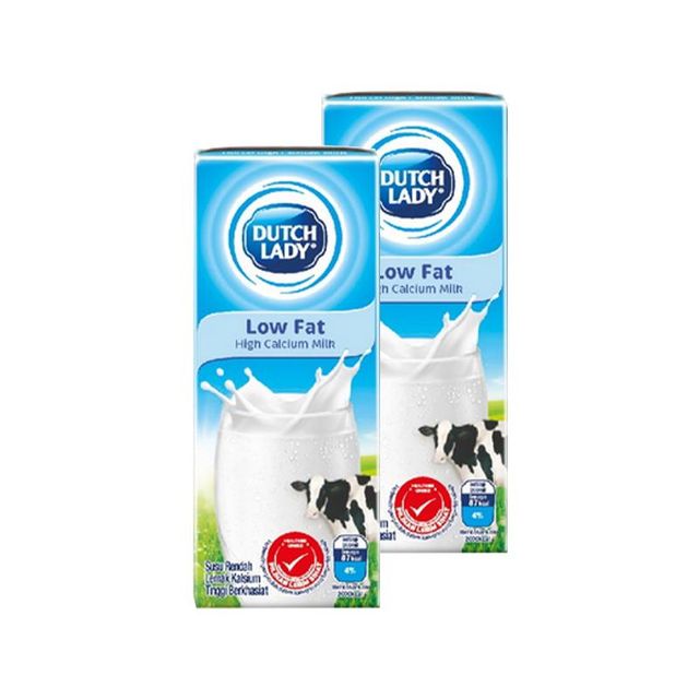 Wholesale Price Dutch Lady UHT Low Fat High Calcium Milk 200ml Great To Pairing It with Cereal In The Morning - Image 1