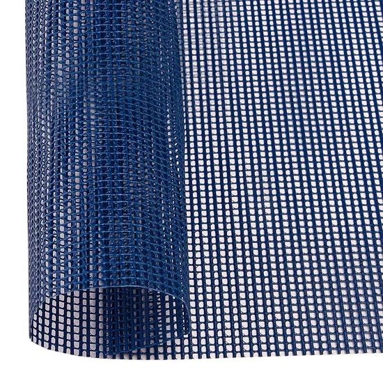 250GSM Blue PVC Coated Polyester Mesh Fabric Type Tarpaulin Width up to 5.1m HS Code 59031090 Model NO. UND-CMF Trademark - Image 2