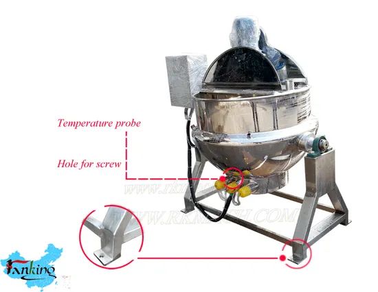 500liter Jacketed Mixer Jam Cooking Kettle Jelly Cooking Kettle 500L Cooking Kettle - Image 3