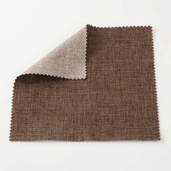 Chinese Inventory Plain Linen Polyester Blended Fabric Sofa Plain Linen Fabric - Image 2