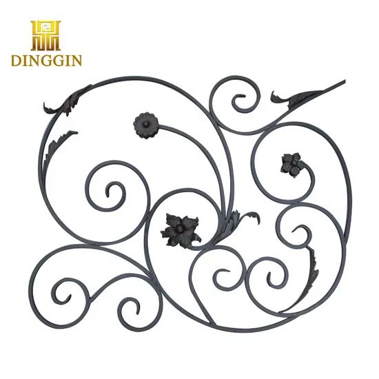 Wrought Iron Stair Railing Panels Parts Origin China Stair Tread Metal Trademark DINGGIN HS Code 8306299000 Baluster Cast - Image 4