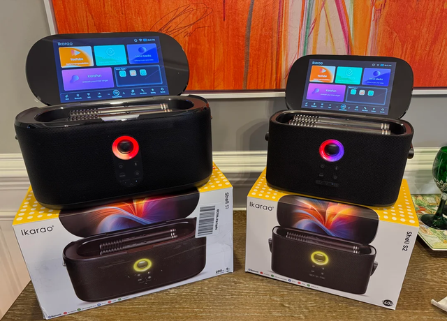 Portable All-in-One Karaoke Machine Touch Screen Wireless Microphones Bluetooth Speaker HDMI WiFi for Home Party - Image 2