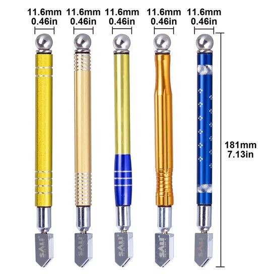 Sali 181mm Metal Cemented Carbide Blade Glass Cutter Color Gold Qty/CTN 240 Trademark SALI Origin Zhejiang Size - Image 2