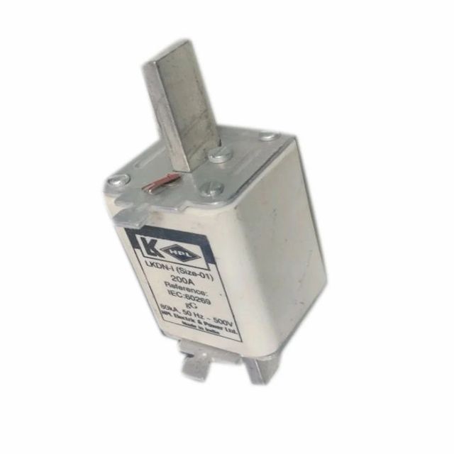 500V HRC Fuse Fuse Size Size-0 Fuse Type NH Fuse Current Rating 10 A Voltage Rating 500 V Standard Reference Iec 60269 Filling Material Filling - Image 1