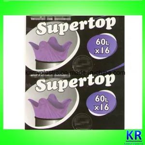 HDPE S-Top Garbage Bags with Star-Sealed Bottom Model NO. KR-B Handle Tie Handle HS Code 3923210000 Customized Available - Image 1