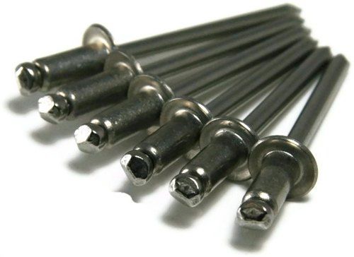 Stainless Steel Pop Rivets, Size: 2.5mm To 6mm Type Pop Rivet Size 2.5mm to 6mm Feature Serration Bolt Type Mono Bolt Quantity Per Pack - Image 1