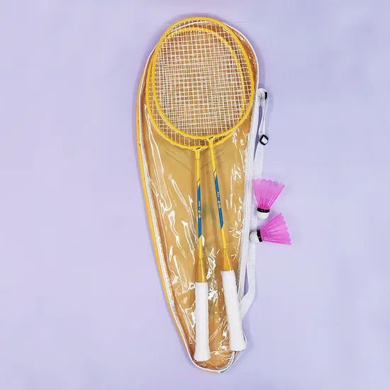 Iron Badminton Rackets 1 Pair Set with Shuttles - Image 4