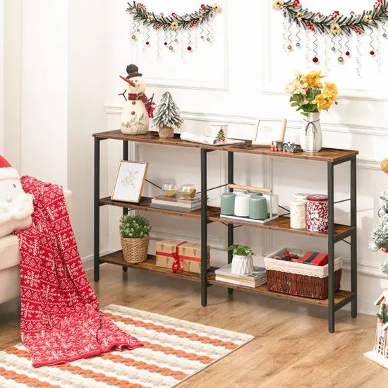 Hoobro Foyer Console Table Sofa Table 3-Tier Storage Open Shelves for Entryway - Image 3