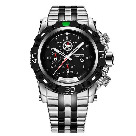 New Stainless Steel Analog Watches Style Sport Origin China Logo Customized Case Shape Round Dial Color Silver HS Code - Image 2