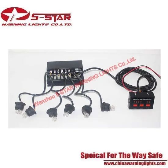 90W Halogen Strobe Kit LED Emergency Warning Light Origin Cn Tubes 90W Trademark FS Model 807-P6 Colors White Patterns 7 - Image 1