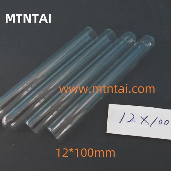 Lab Glass Test Tubes with Round Bottom Without Rim Usage Reaction Capacity 0.5ml Type Test Tubes Trademark MTNTAI Tube Length - Image 2