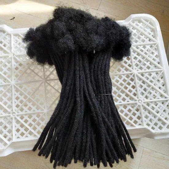 Afro Kinky Dreadlocks Braids Crochet Braiding Hair Extensions Handmade Soft Dreadlocks - Image 5