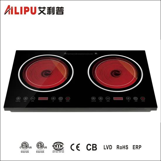 Kitchen Equipment 2 Burner Induction Cooker/Ceramic Cooker Color Black ...