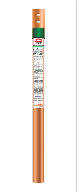 Hot Rolled Copper Earthing Electrode, For Industrial Material Copper Technique Hot Rolled Length Of Rod 1 M / 2 M/ 3 M Usage/Application - Image 1