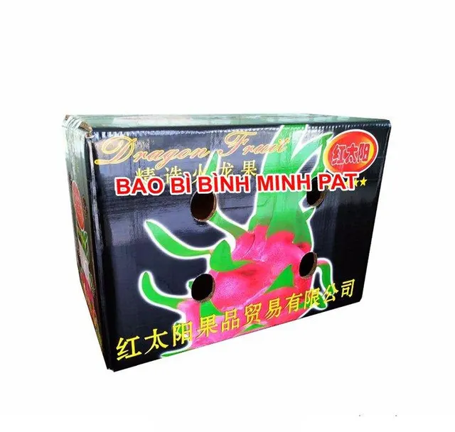Packaging Corrugated Carton Box for Fresh Dragon Fruit Printed and Wax-dipped Custom - Image 5