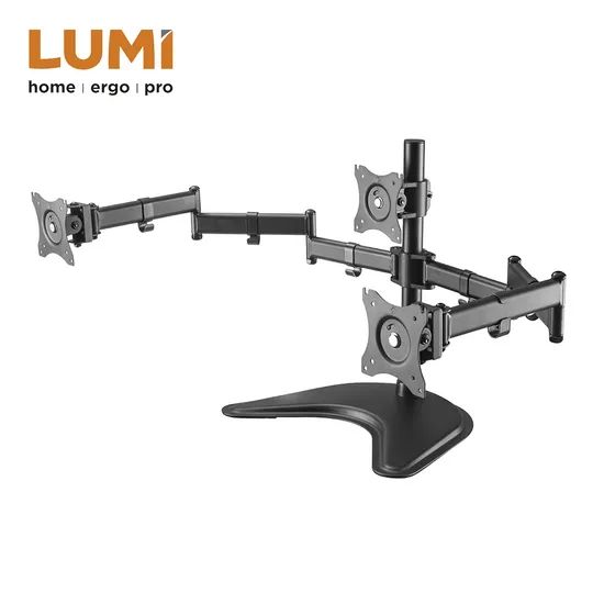 Hot Selling Economy Computer Desk Mount Freestanding Triple Monitor Arms Stand - Image 4