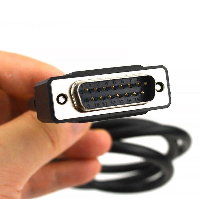 EnruigeOK Male 16Pin OBD2 to Male DB15 RS232 Serial Port Diagnostic Extension Cable 1.5m - Image 5
