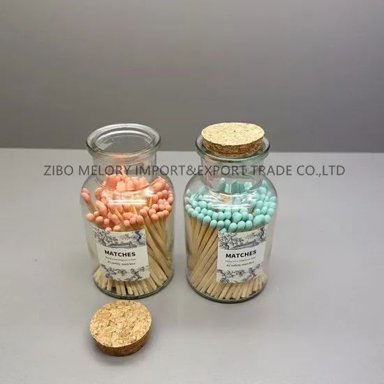 Delicate 6.5cm Safety Matches Bottle with Corks - Image 6