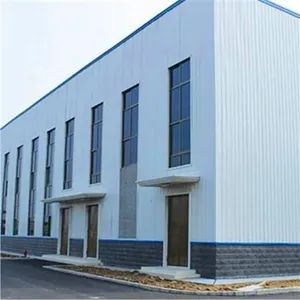 Prefabricated House Large Steel Structure Warehouse with Aluminum Windows - Image 1
