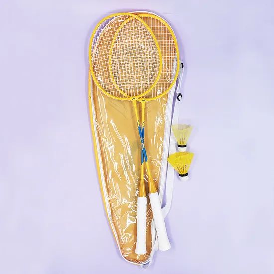 Iron Badminton Rackets 1 Pair Set with Shuttles - Image 6