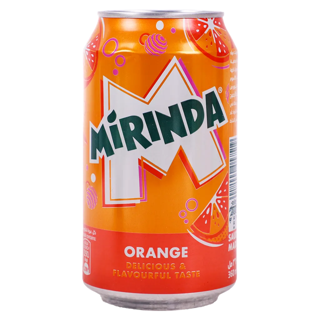 Mirinda Orange Soft Drink 320ml X 24 Cans - Refreshing Orange Flavor, Carbonated Soft Drink, Wholesale Export Beverage - Image 3