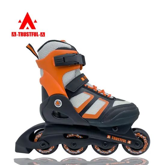 Amazon 2022 Hot Sale Roller Skates Kids Inline Skates Color Red Type Skating Bearing ABEC-5 Model NO. AT011 Age Group Children - Image 1