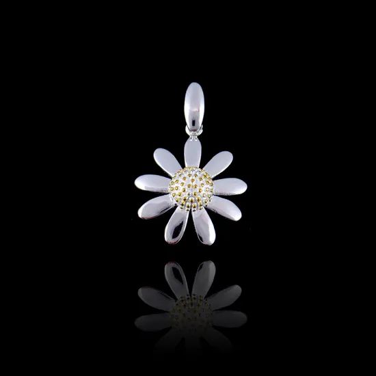 Two Stars Shape Silver Pendant Jewelry Dancing Non Fixed Pendant - Image 2