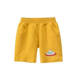 Customise Embroidery Logo 100% Cotton Terry Shorts Boys Girls Shorts Toddler Kids Beach Short Sports Knitted Pants - Image 3