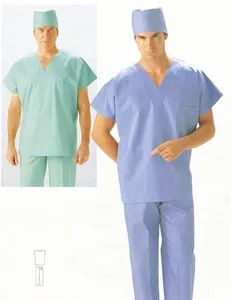 New Design Hospital Uniform (UFM130280) Usage Body Color Pure Origin China Gender Unisex Style All-in-one Accessories Label - Image 1
