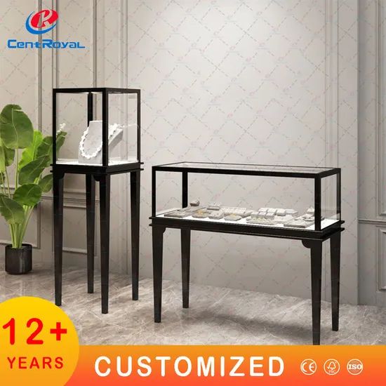 LED Light Smart Watch Display Counter Cabinet Leather Watch Display Luxury Watch Display Wrist Watch Display Stand Jewelry Glass Showcase - Image 4