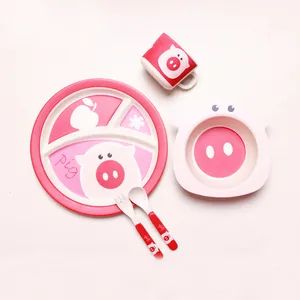 Customized Kids Dinnerware Bamboo Tableware Sets Samples Free Origin China Trademark DAFU Shape Cylinder Bowl Wide Mouth - Image 5
