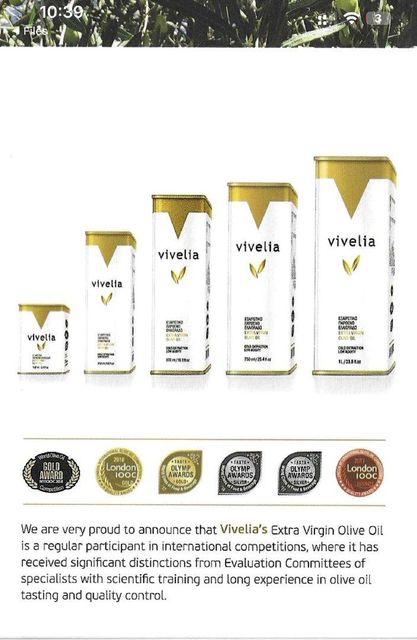 Vivelia Extra Virgin Olive Oil - Image 1