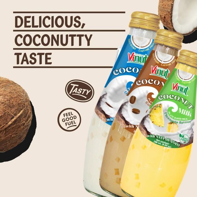 Coconut Milk Drink Chocolate w Jelly | 290ml (Pack of 24) VINUT, No Added Sugar, Wholesale Supplier, Free Sample, OEM ODM - Image 5