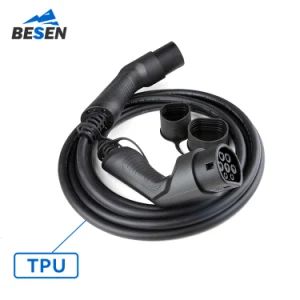 32A 5m IEC 62196 Type 2 EV Charging Spring Cable with CE Certificates - Image 1