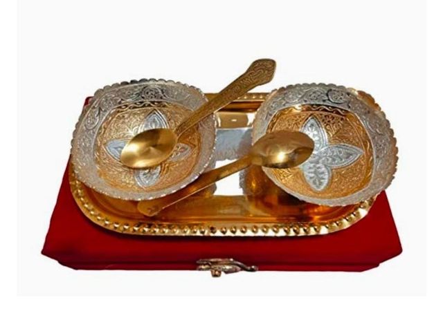 Silver Decorative Items In Metal Color Silver Material Brass Metal Country of Origin Made in India Size/Dimension As per the - Image 3