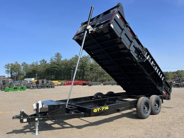 Dump trailers / 2024 Griffin Trailers 7×16 14K Telescopic Dump Trailer w/Ramps & Spare Tire Mount - Image 3
