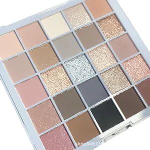 25 Color Eyeshadow Pearl Matte Makeup Multi-Color Eyeshadow Plate - Image 5