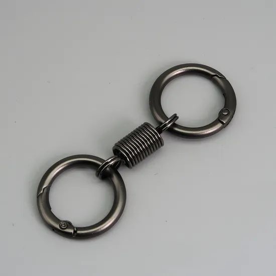 Personality Keychain Lovers Niche Design Sense Pendant Spring Ring Waist Hanging Metal Key Ring Ring Key Chain - Image 3