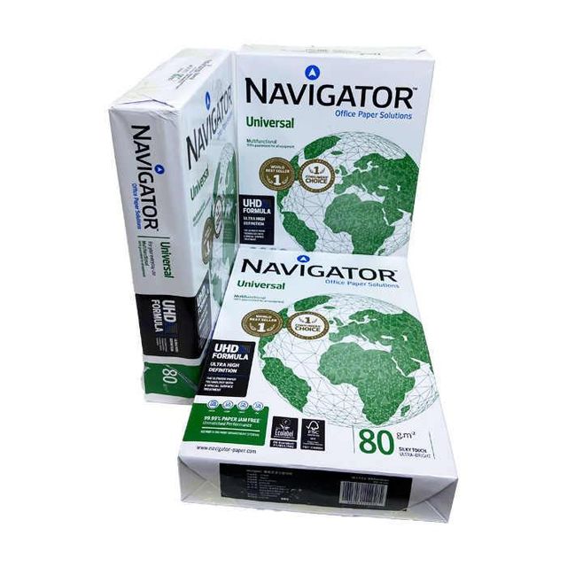 Wholesale Navigator A4 Copy Paper 80gsm – Premium Multipurpose Printing Paper for Office, School, and Business Use | Smooth Finish, High Brightness, Jam-Free Performance | Ideal for Laser & Inkjet Printers, Photocopiers, Bulk Supply with Export Packaging - Image 1