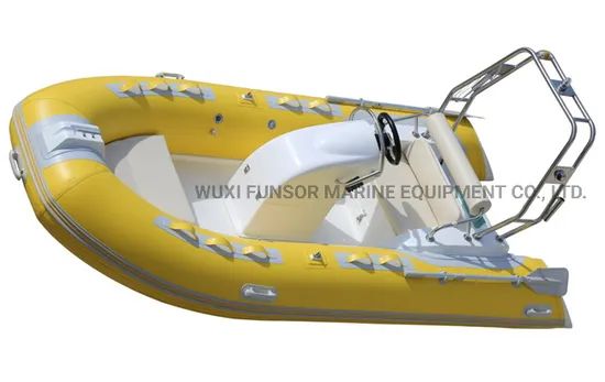 CE Funsor Rib390 12.8FT Fiberglass Inflatable Rowing Boat High Speed Fishing Boats - Image 2