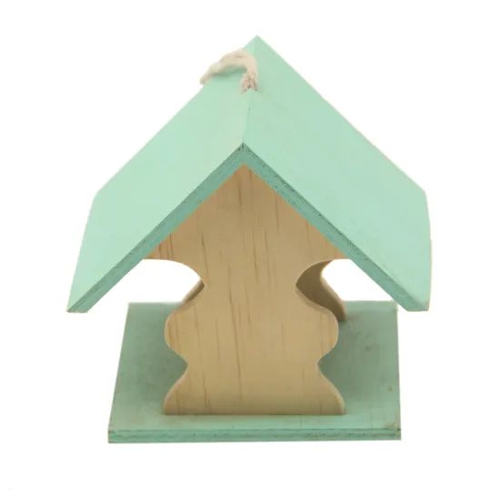 Small Wooden Bird Feeder House - Image 3